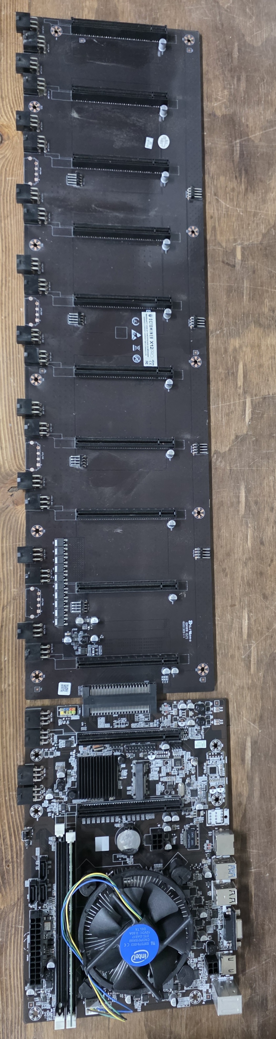 5 Octominer X12 Pro Riserless Motherboards Lot