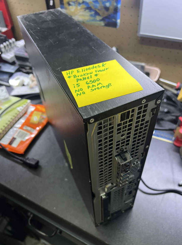 Hp Elitedesk tower *broken panel*