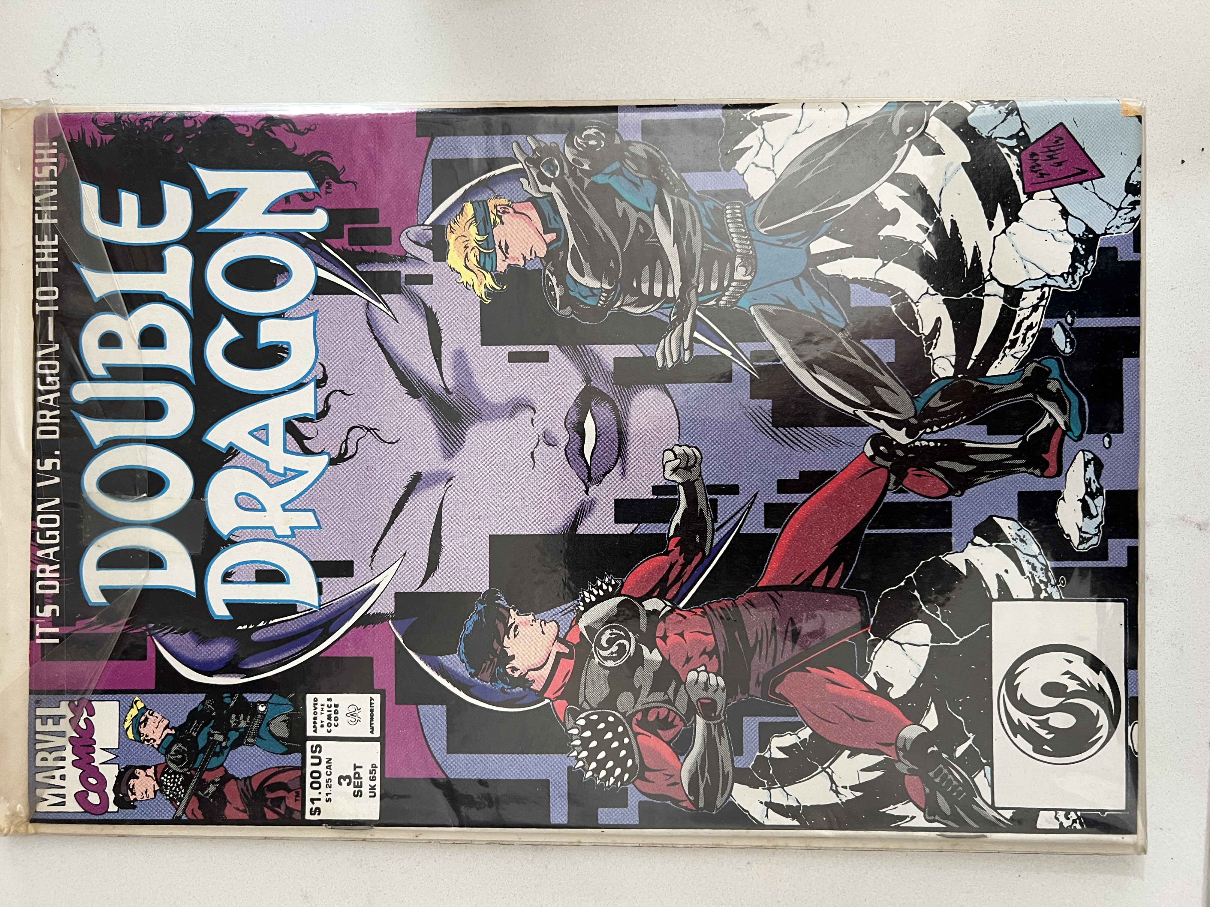 Comic book Double Dragon issue 3 1991