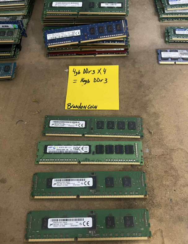 16gb kit DDR3 4gb x 4 sticks