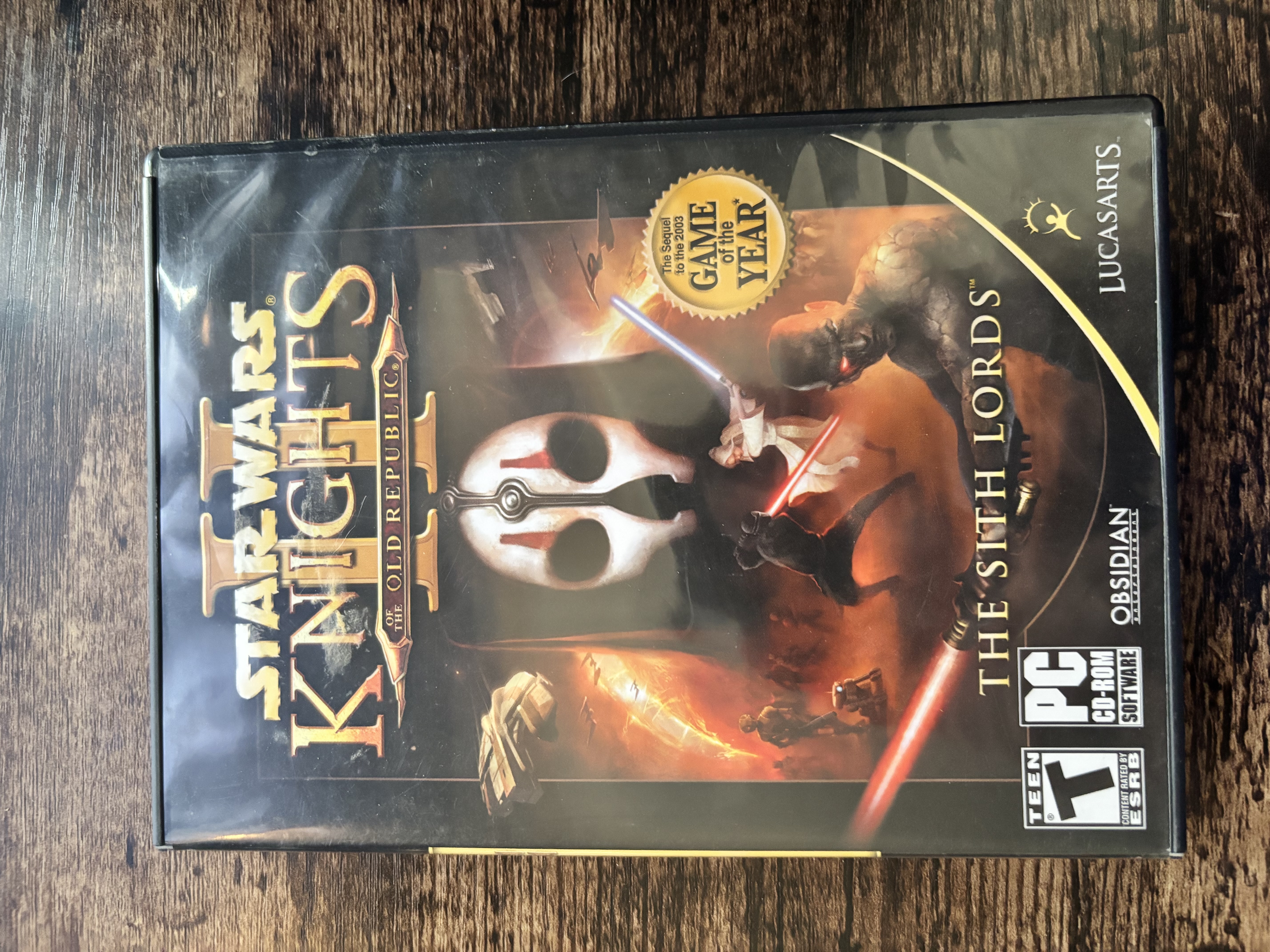 Star Wars KOTOR II: The Sith Lords (PC CD-ROM) – COMPLETE 4 Disc Set 🔥