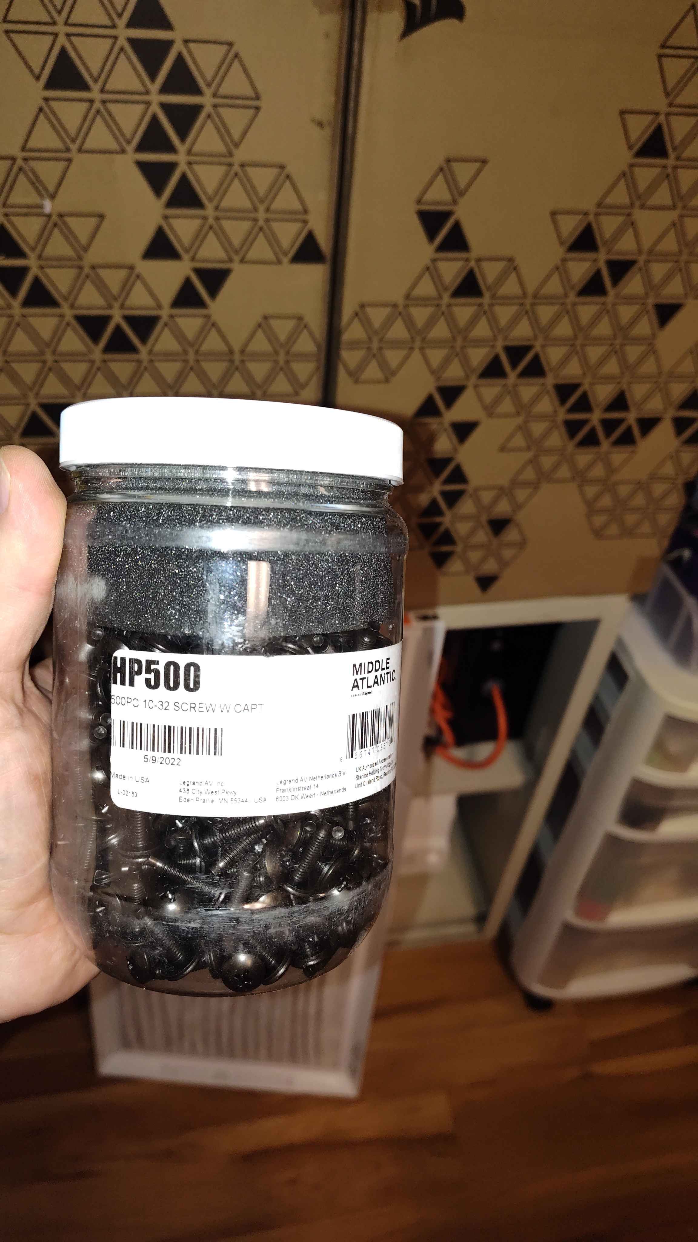 Mid Atlantic hp500 screws