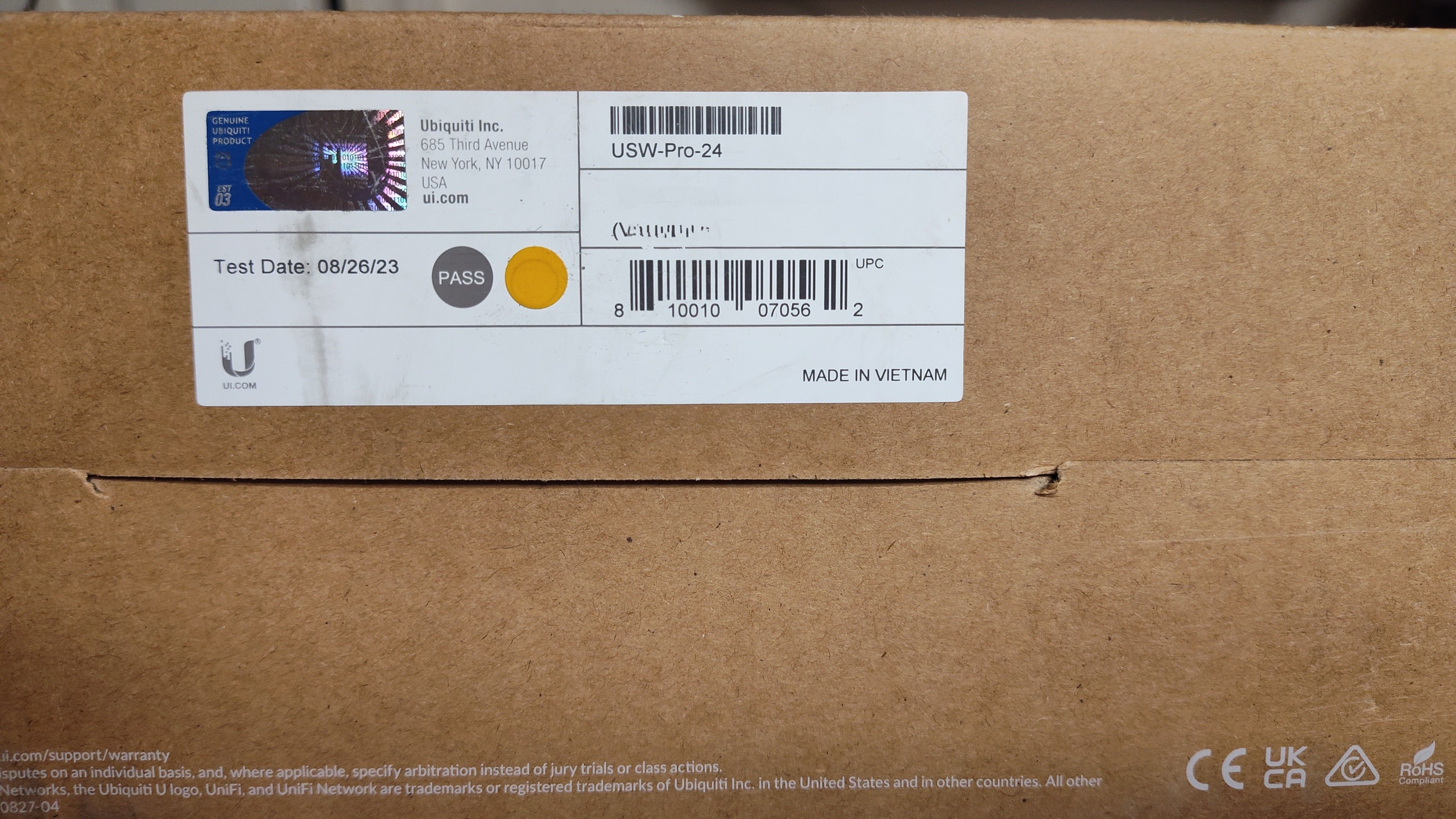 Ubiquiti Unifi usw-pro-24 L3 switch sealed in factory box