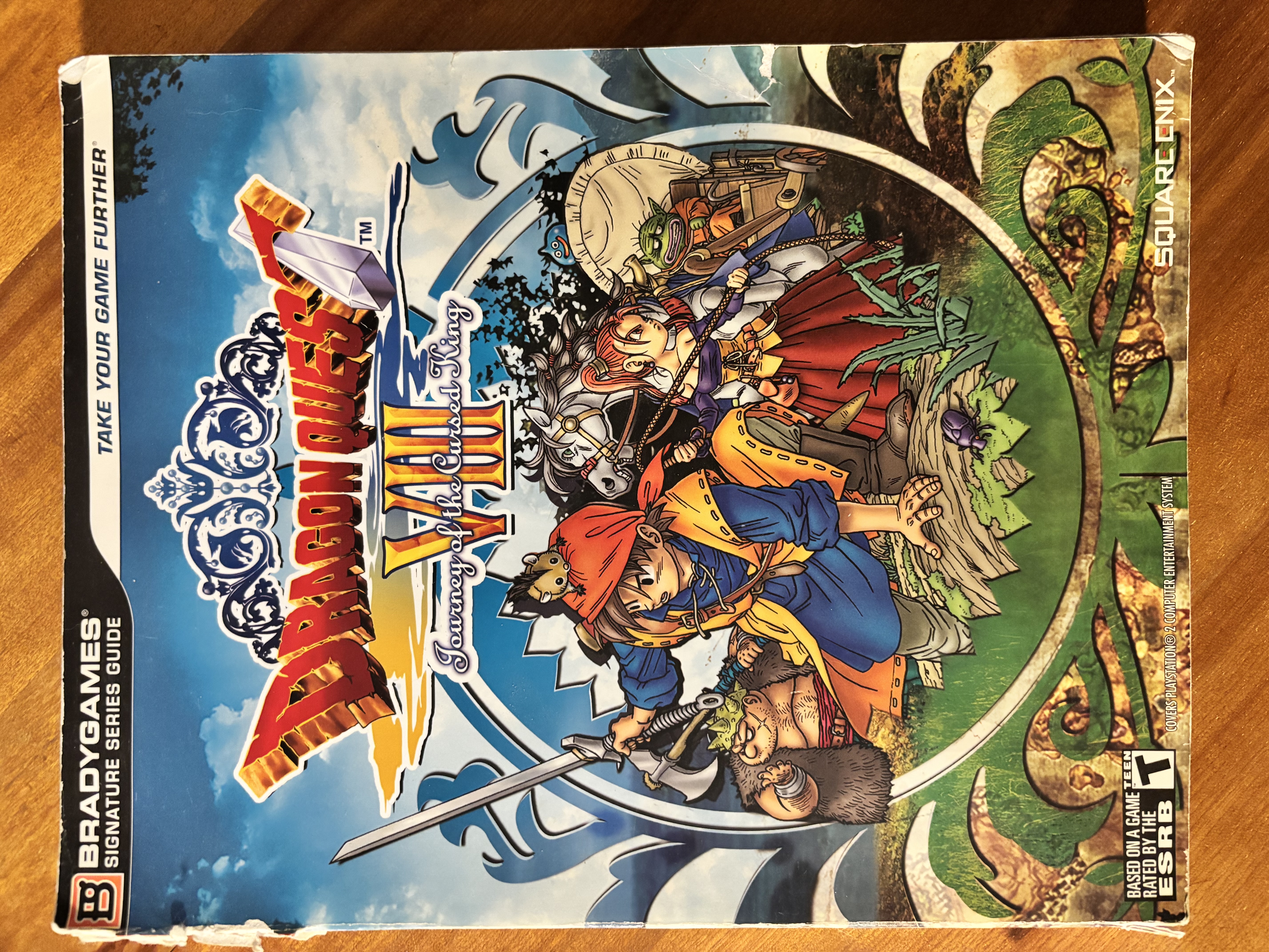 Dragon Quest VIII Strategy Guide (PS2) – Complete w/ Foldout – Worn but Solid
